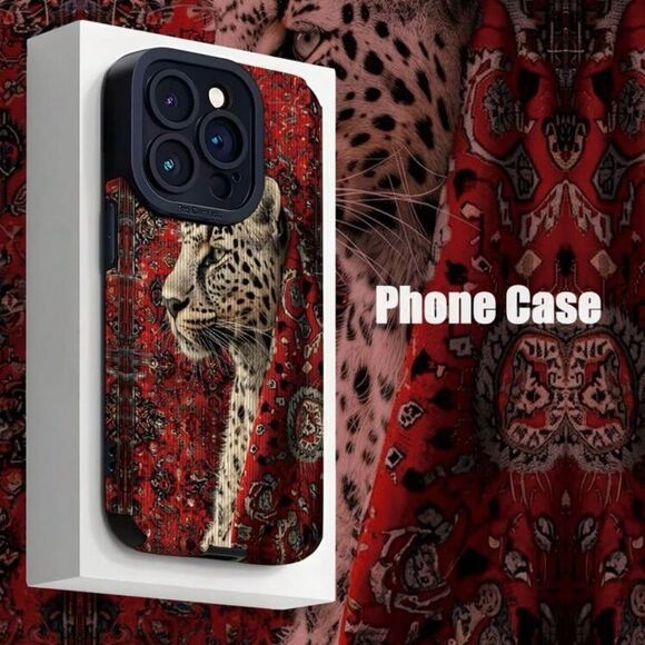 Luxury Leopard Print iPhone 16 Plus Case – Bold & Stylish - Picture 1 of 8